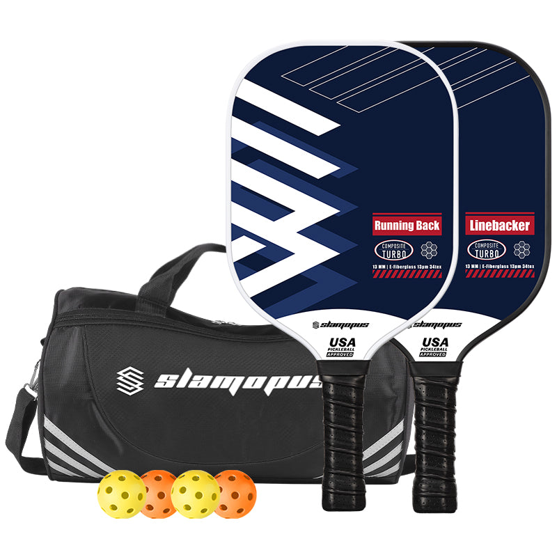 Slamopus 13mm BKBE-03 Pickleball Paddle set