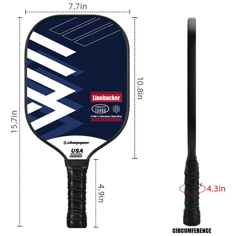 Slamopus 13mm BKBE-03 Pickleball Paddle set