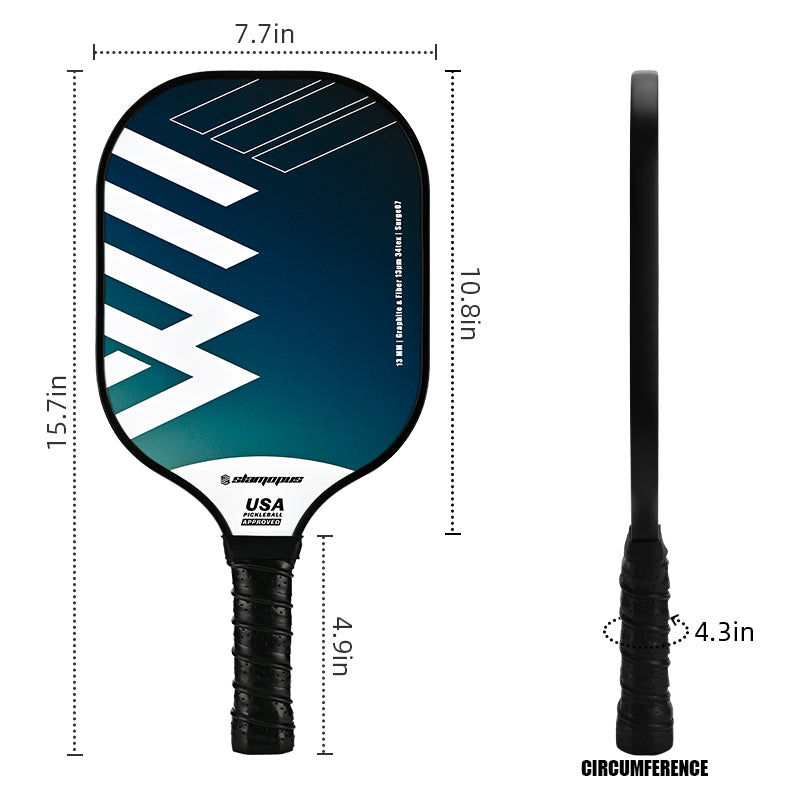 Slamopus 13mm RBE-05 Pickleball Paddle set