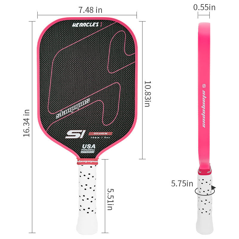 Slamopus 16mm Heracles Tim-AD-K3 Pro Pickleball Paddle