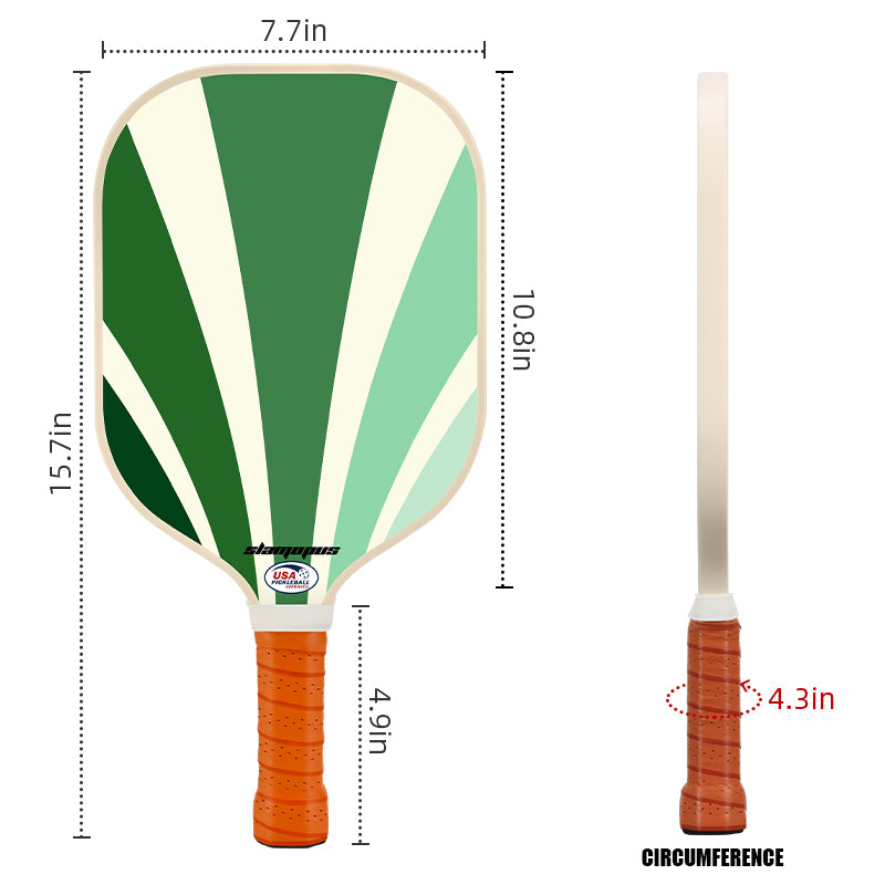 Slamopus Leafline Pro 13mm Pickleball Paddle Set of 4