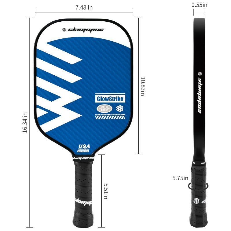 Slamopus 14mm Emerald Radiance ER-17 Pickleball Paddle