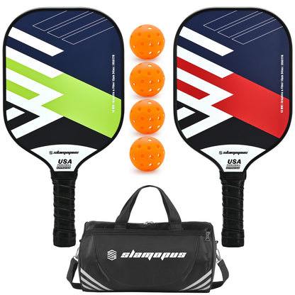 Slamopus 13mm REGN-03 Pickleball Paddle set